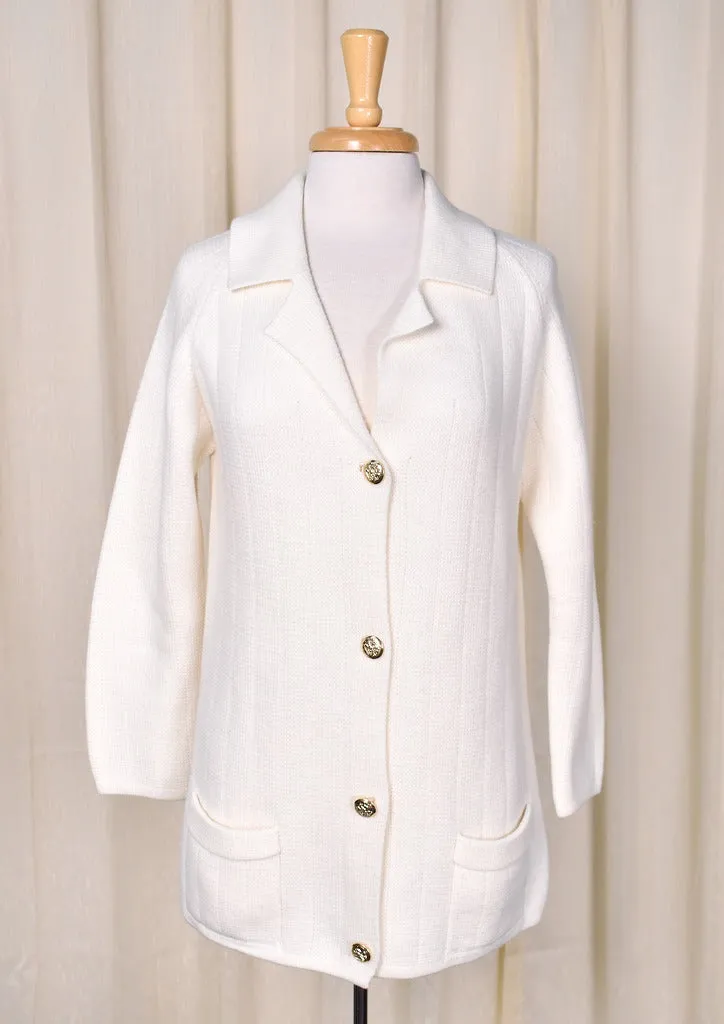 1970s Eagle Button Tunic Cardigan