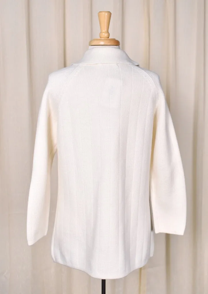 1970s Eagle Button Tunic Cardigan