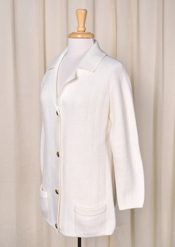 1970s Eagle Button Tunic Cardigan