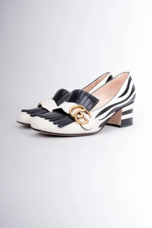 2017 Zebra Fringe Loafers