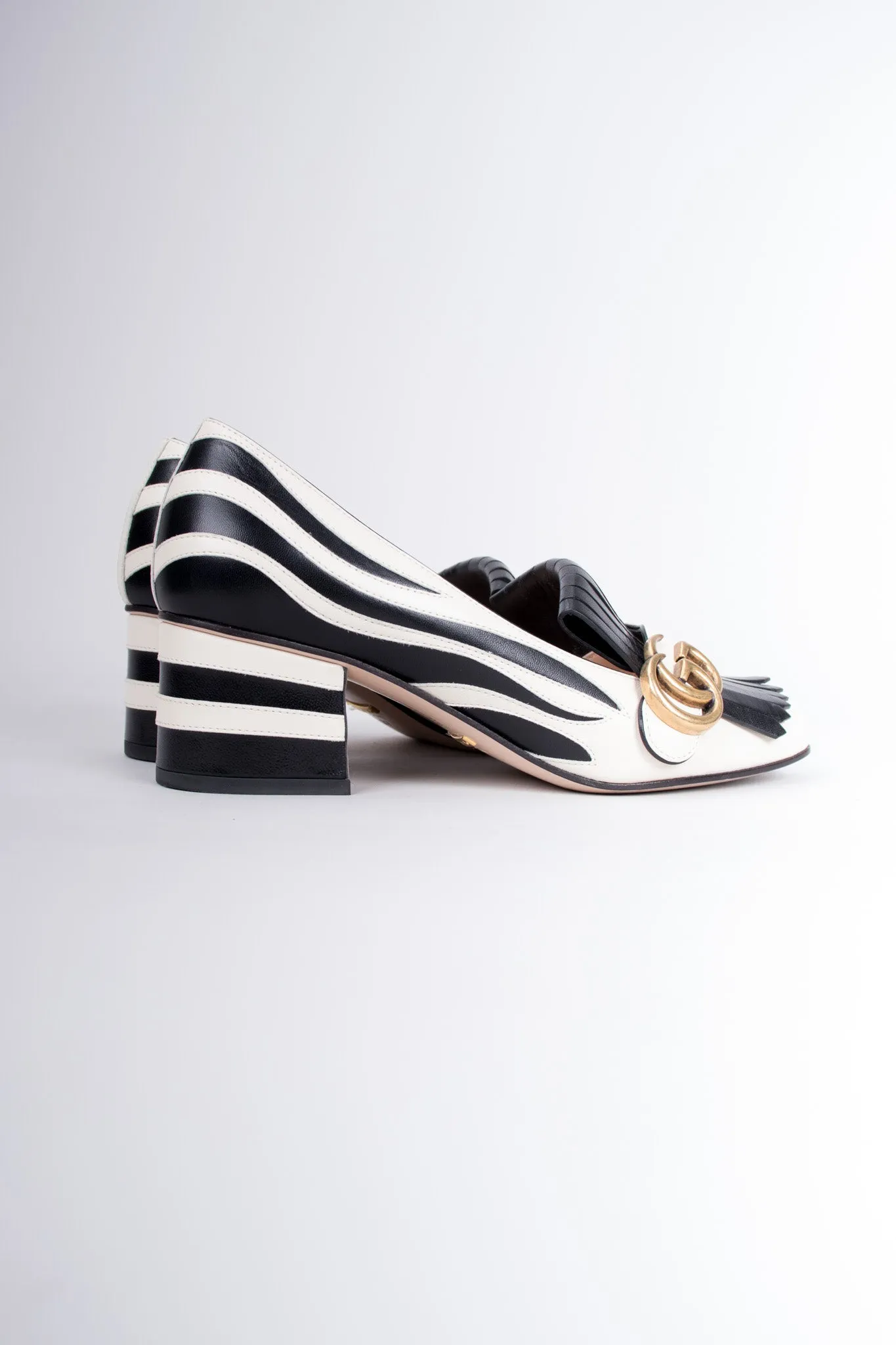 2017 Zebra Fringe Loafers