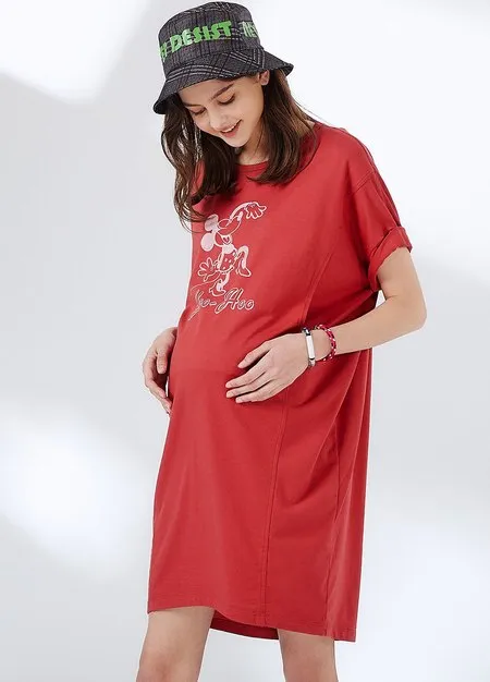 211808R Disney Darling Minnie Long Maternity Blouse