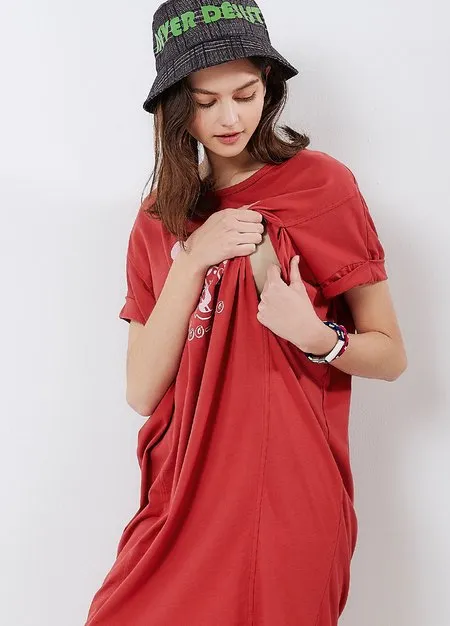 211808R Disney Darling Minnie Long Maternity Blouse