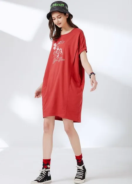 211808R Disney Darling Minnie Long Maternity Blouse