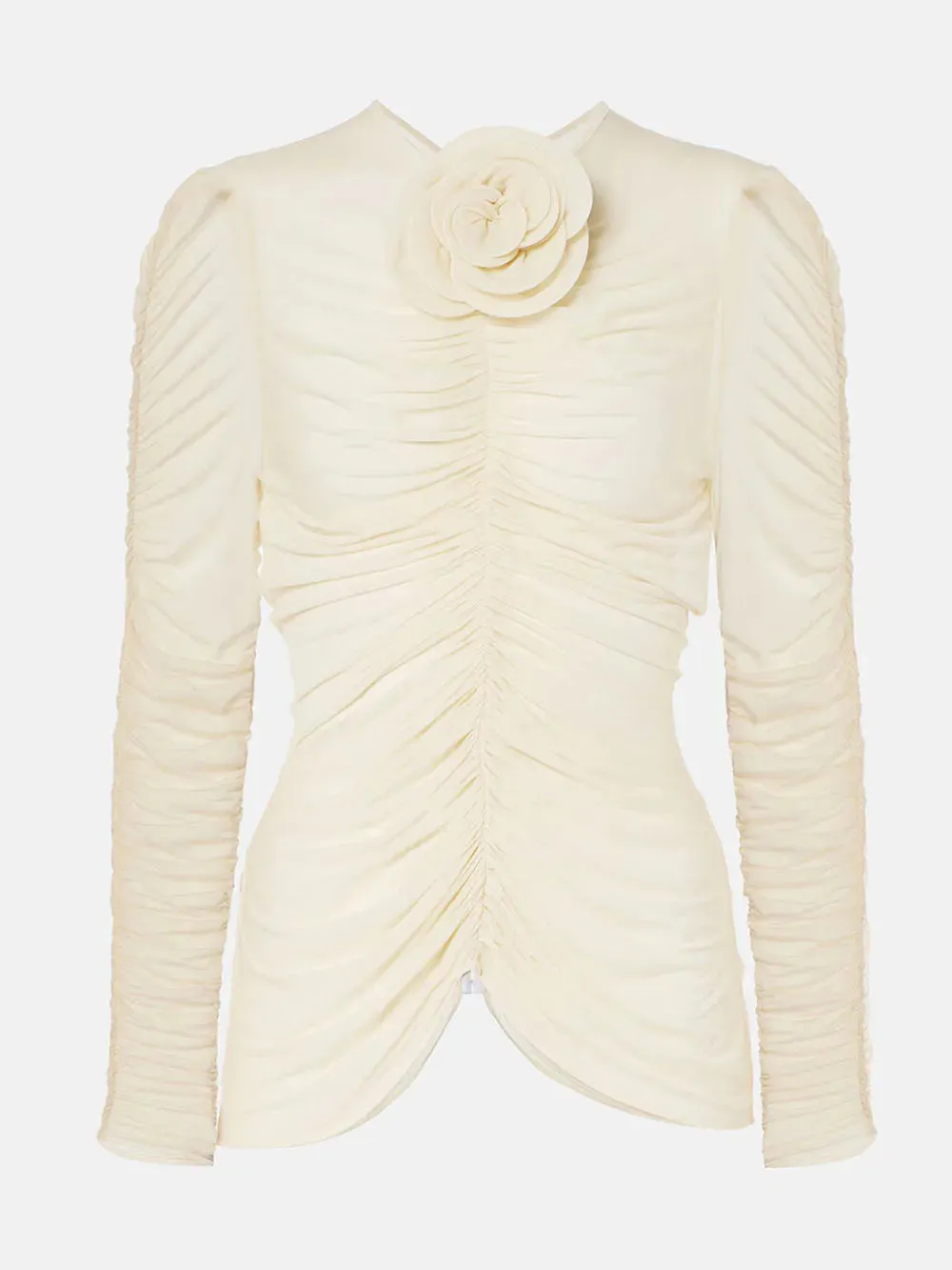 3D Floral Long Sleeved Mesh