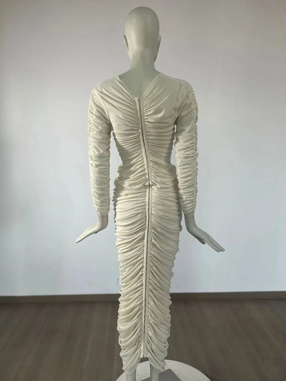 3D Floral Long Sleeved Mesh