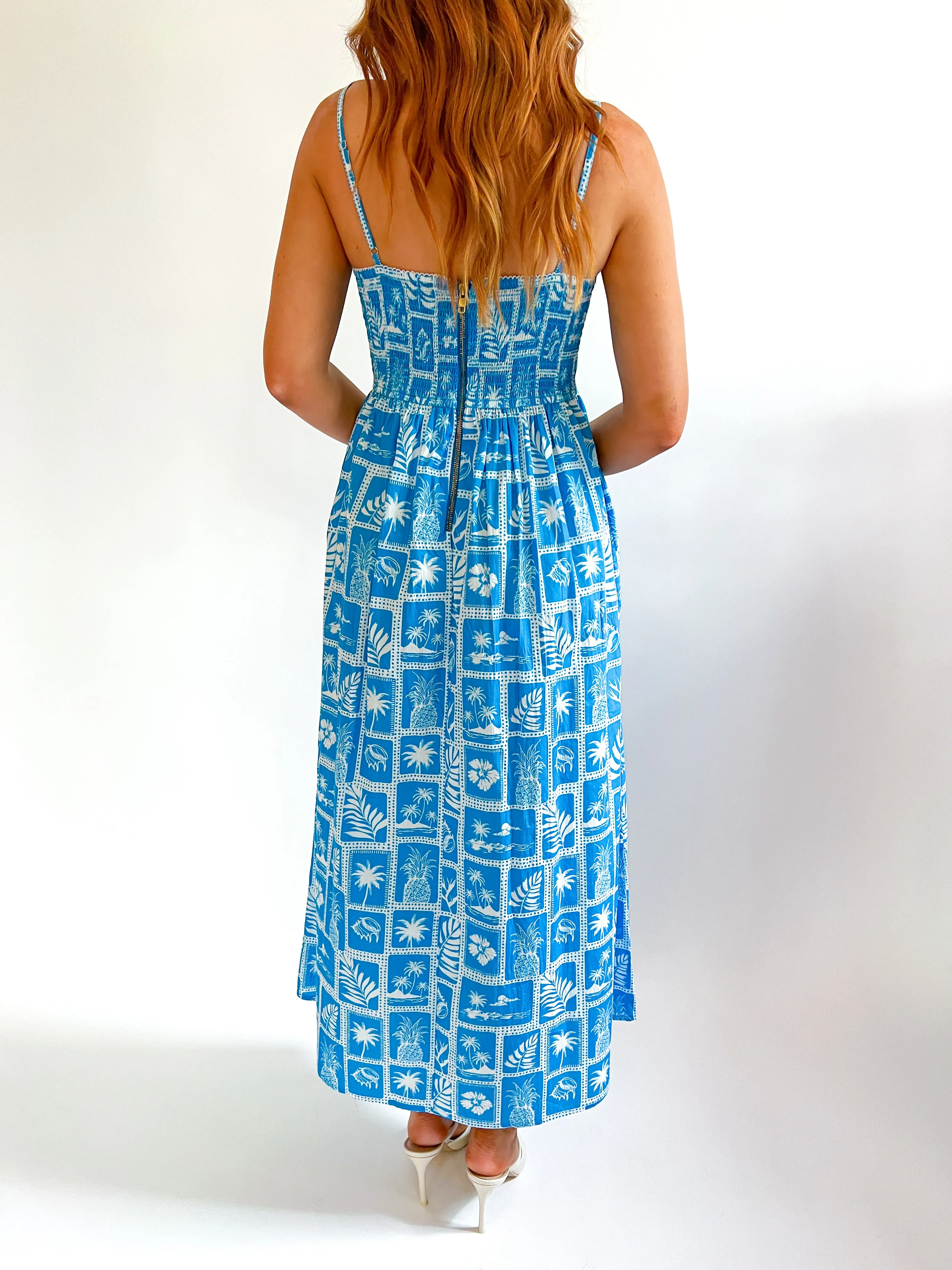 Abigail Postcard Print Dress