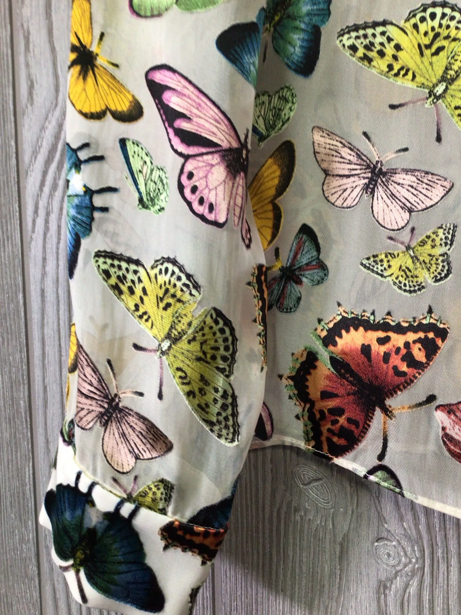 Alice   Olivia Butterfly Blouse Size Small