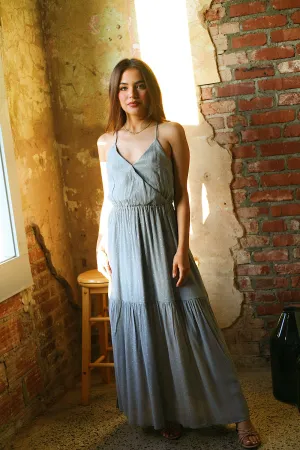 Amara Midi Dress in Blue