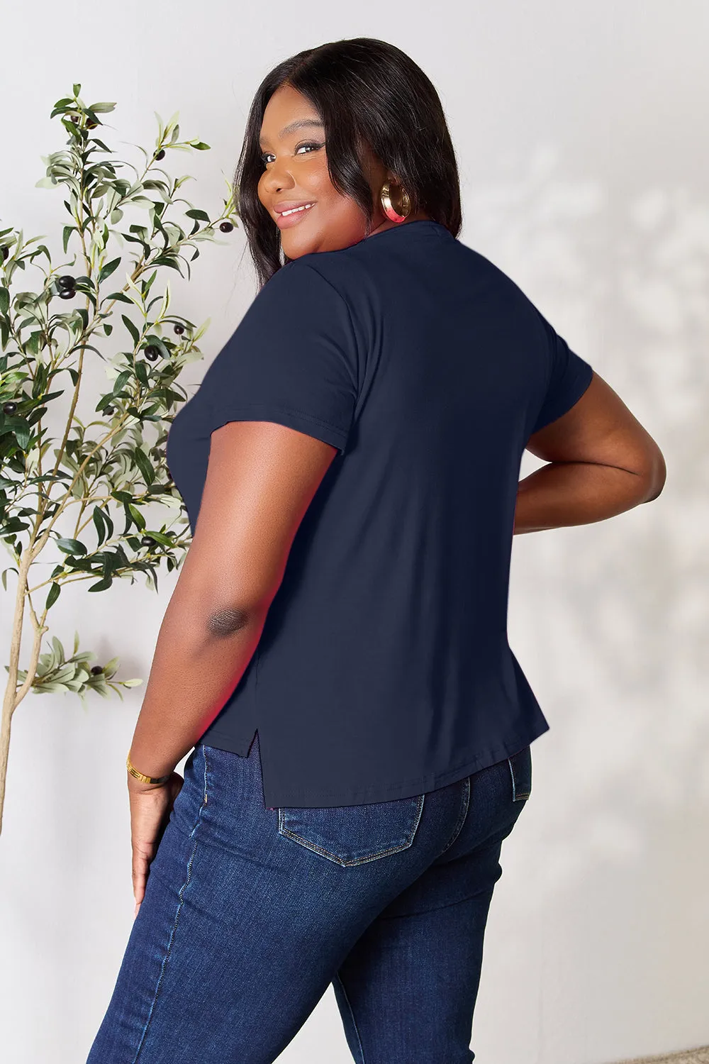 Basic Bae Full Size Round Neck Short Sleeve Top S-3XL