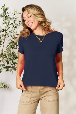 Basic Bae Full Size Round Neck Short Sleeve Top S-3XL
