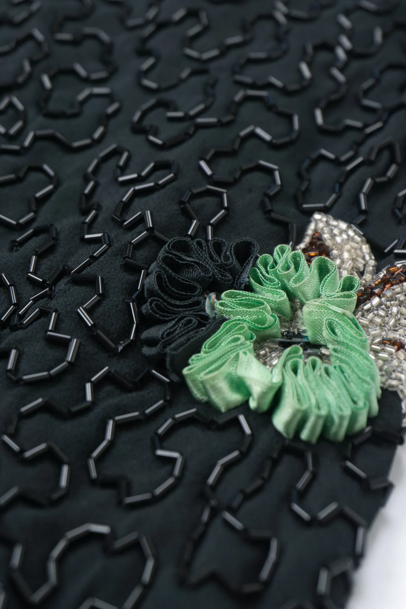 Beaded Ribbon Flower Dress