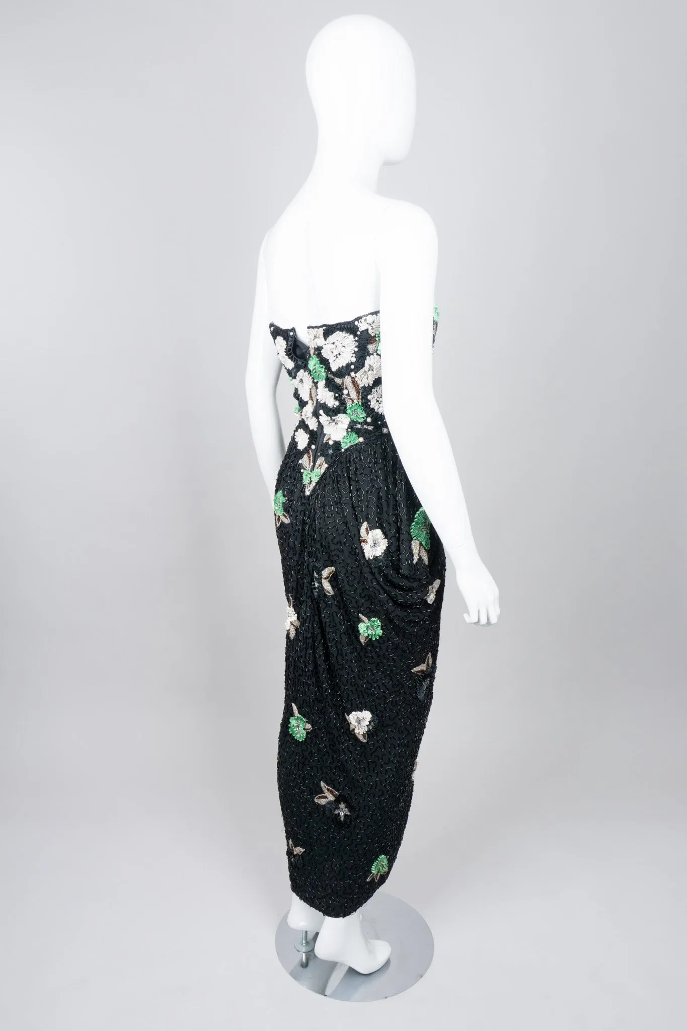 Beaded Ribbon Flower Dress