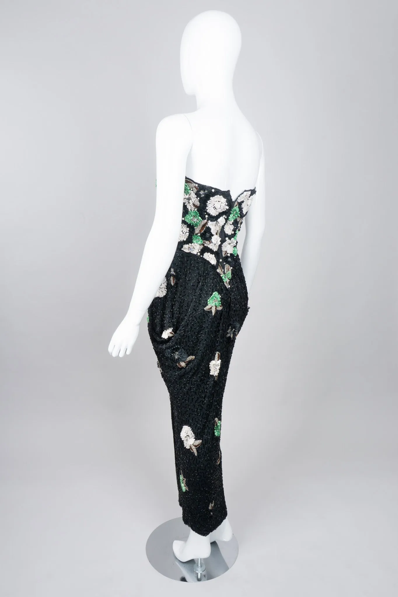 Beaded Ribbon Flower Dress