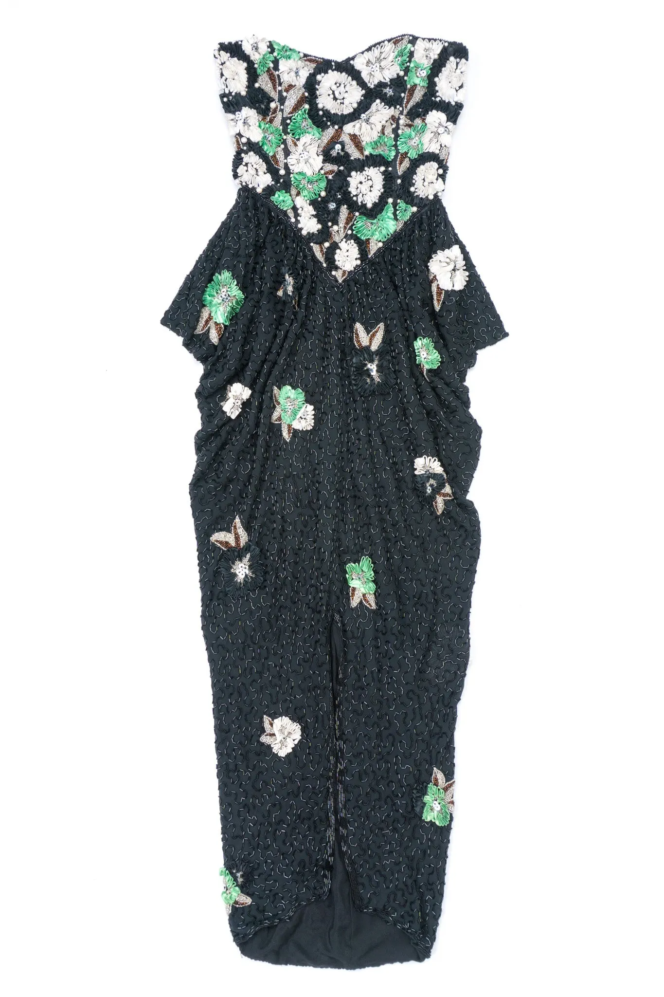 Beaded Ribbon Flower Dress