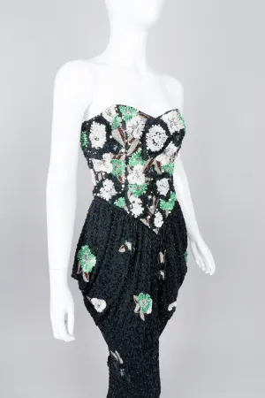 Beaded Ribbon Flower Dress