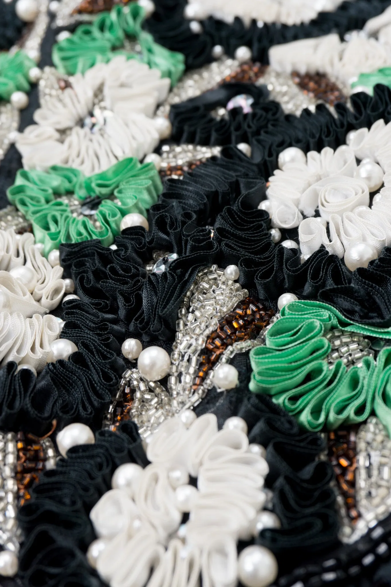 Beaded Ribbon Flower Dress