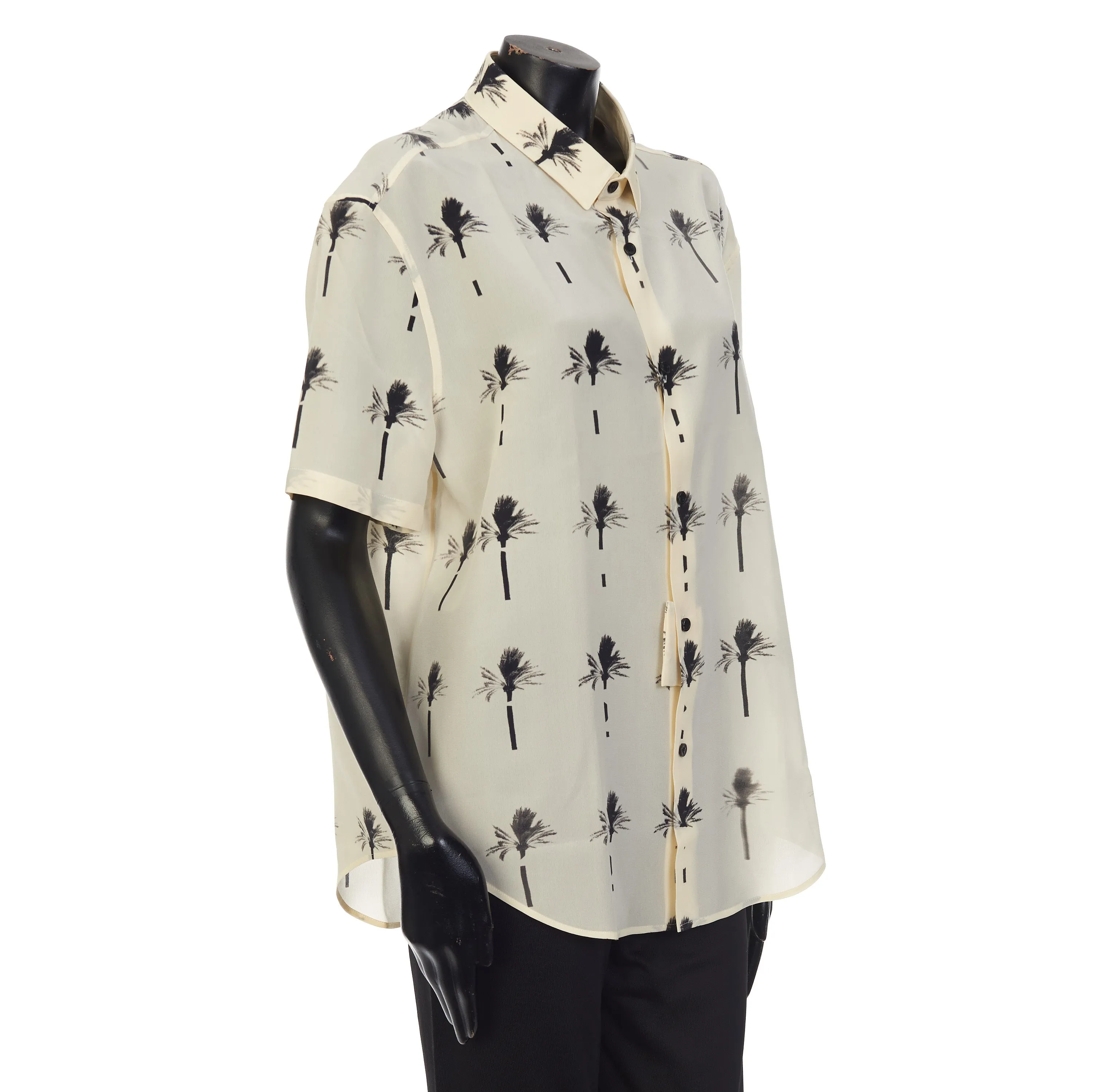 Beige Silk Paradise Shirt