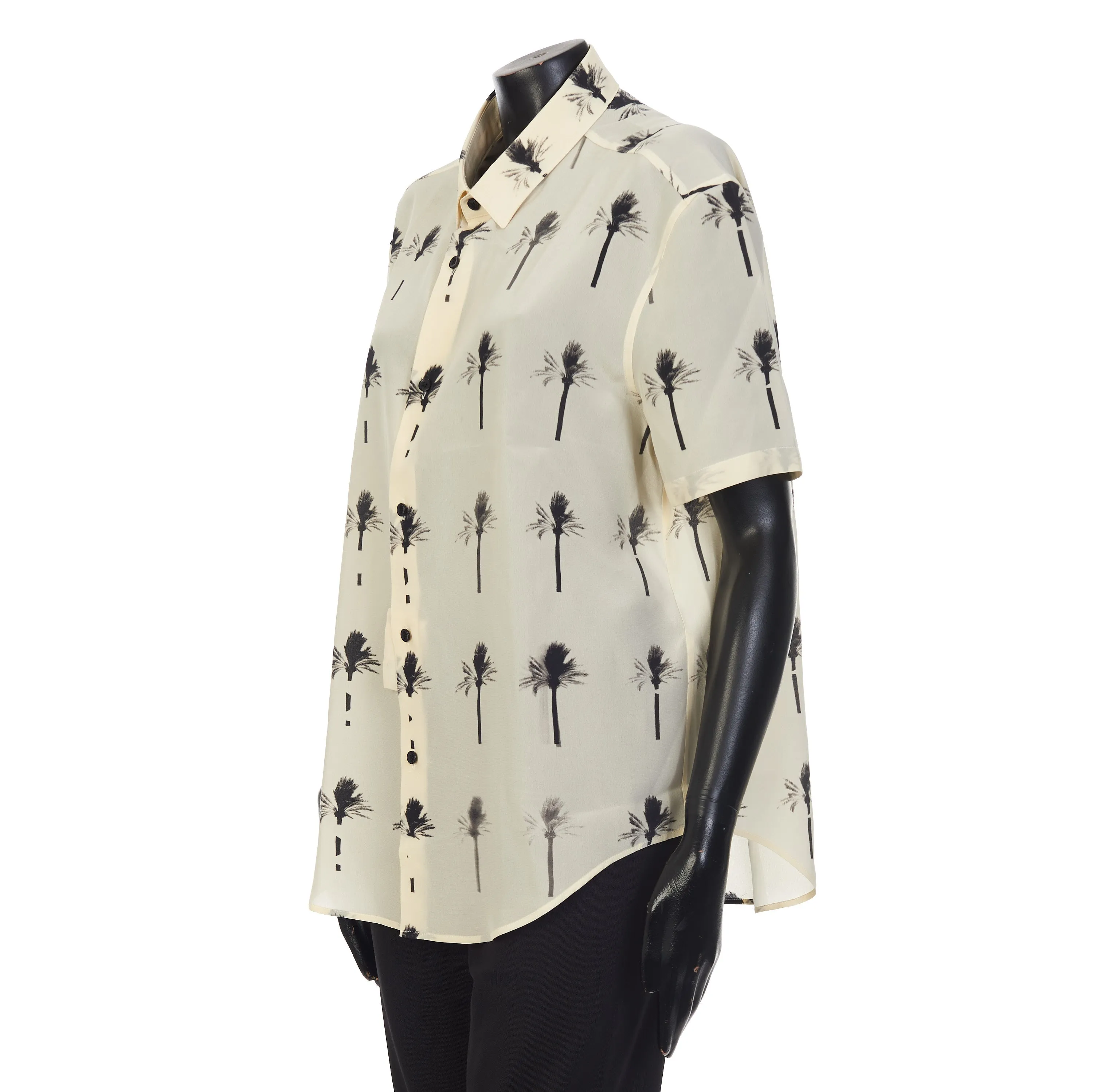 Beige Silk Paradise Shirt