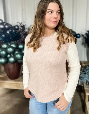 Belina Sleeveless Sweater - Mauve