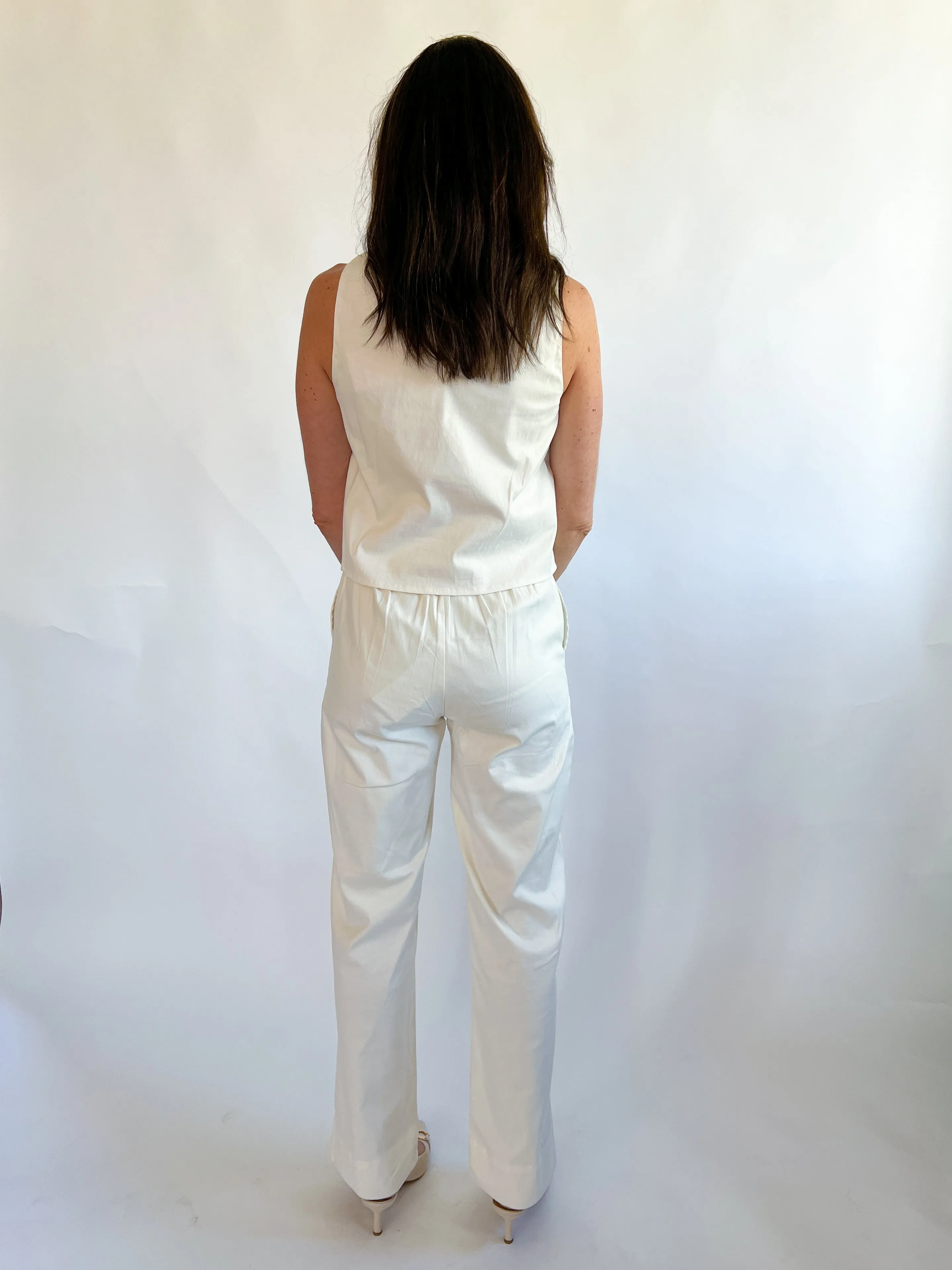 Berit Embroidered Feather Top