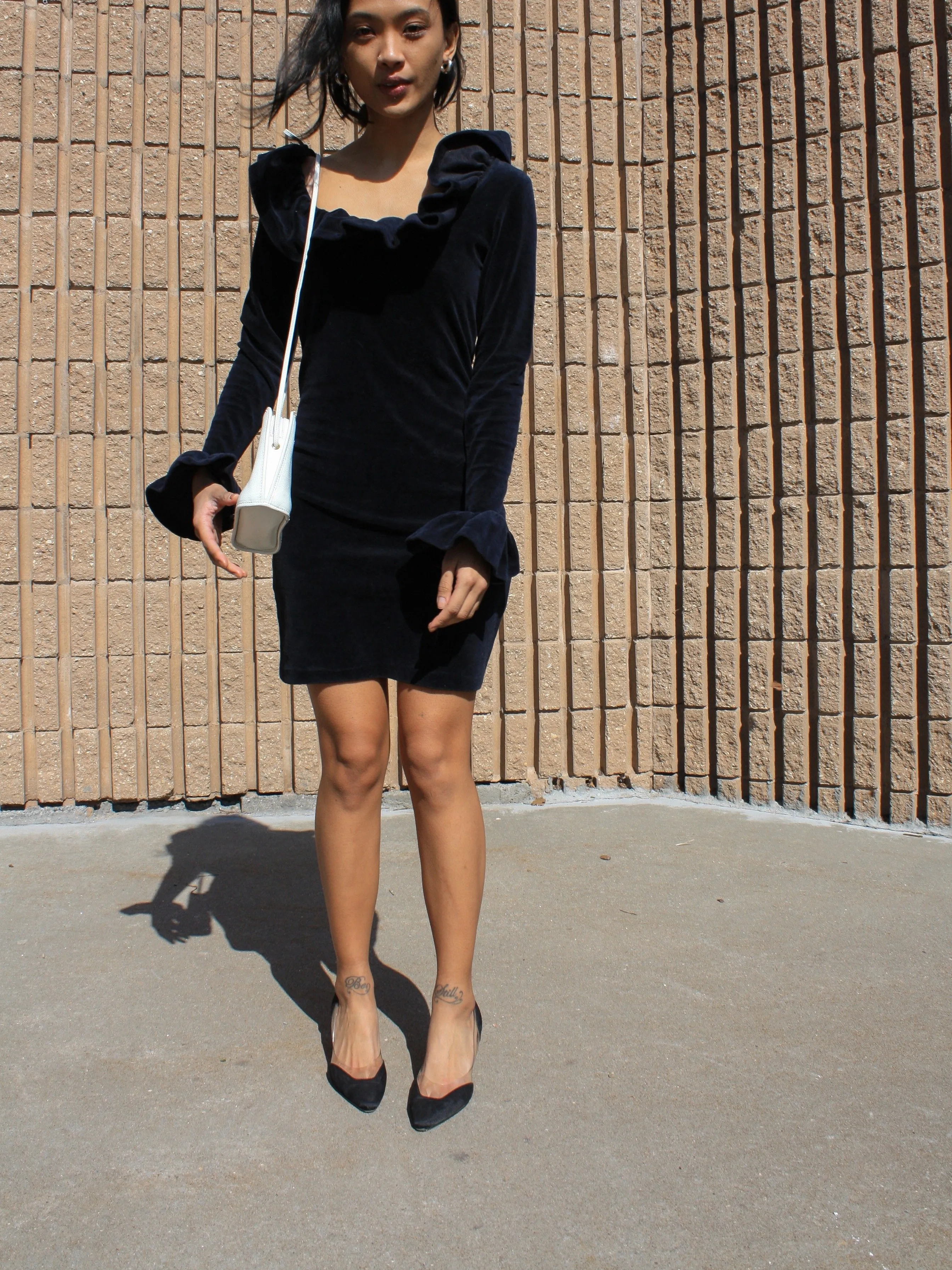 Betsey Johnson Punk Label Velvet Minidress