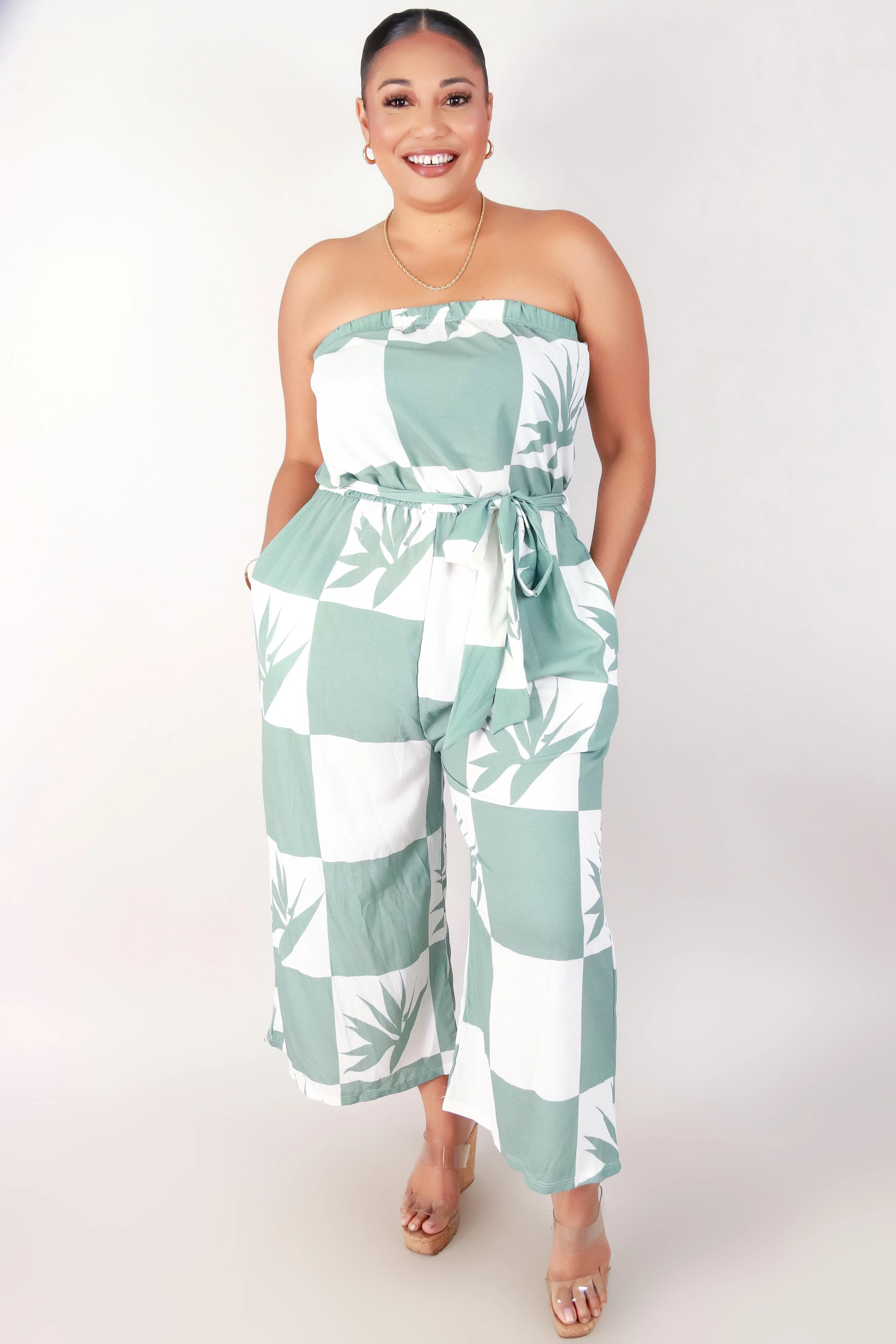 BIRD OF PARADISE TUBE JUMPSUIT