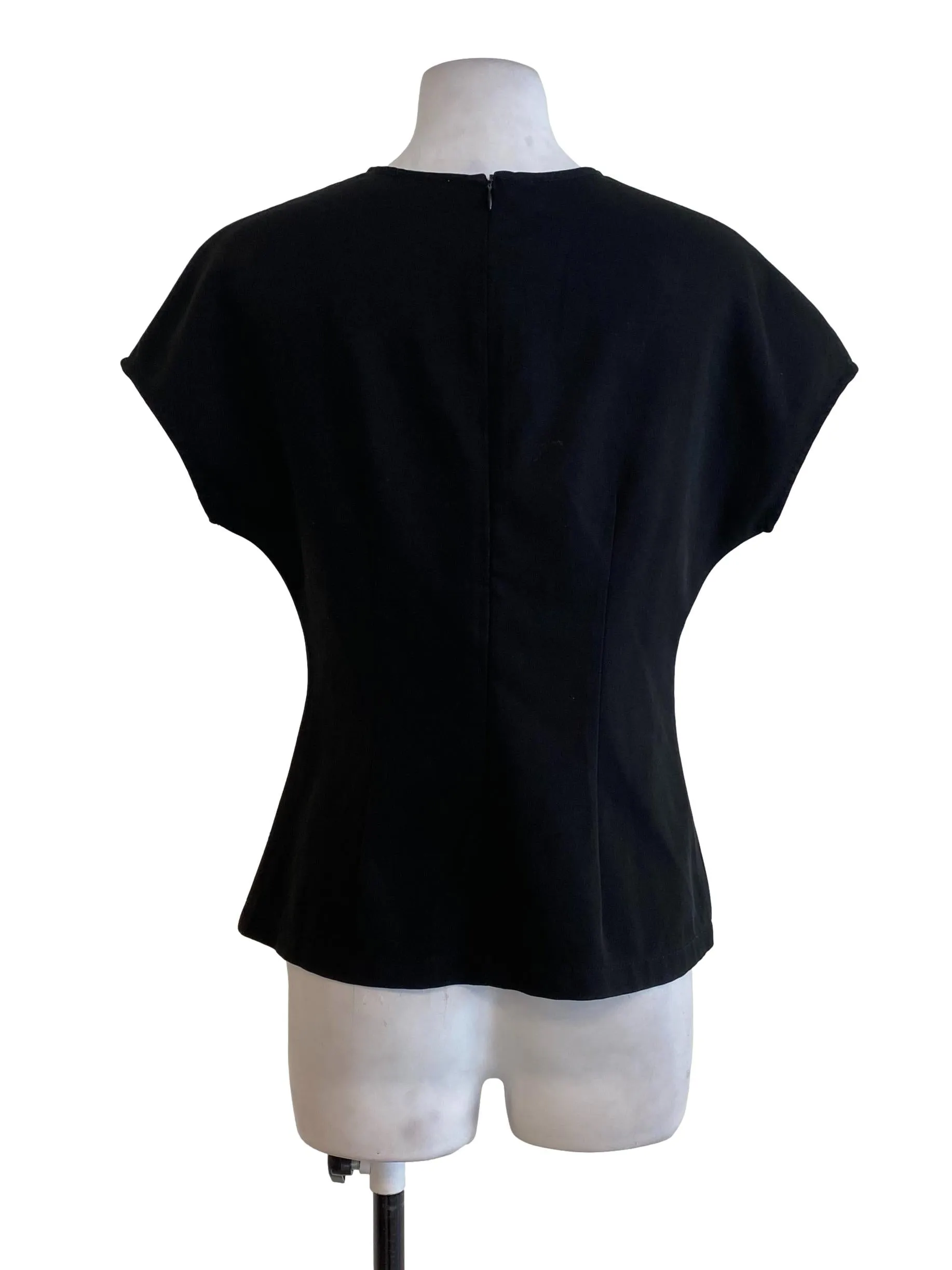 Black Round Neck Top LB