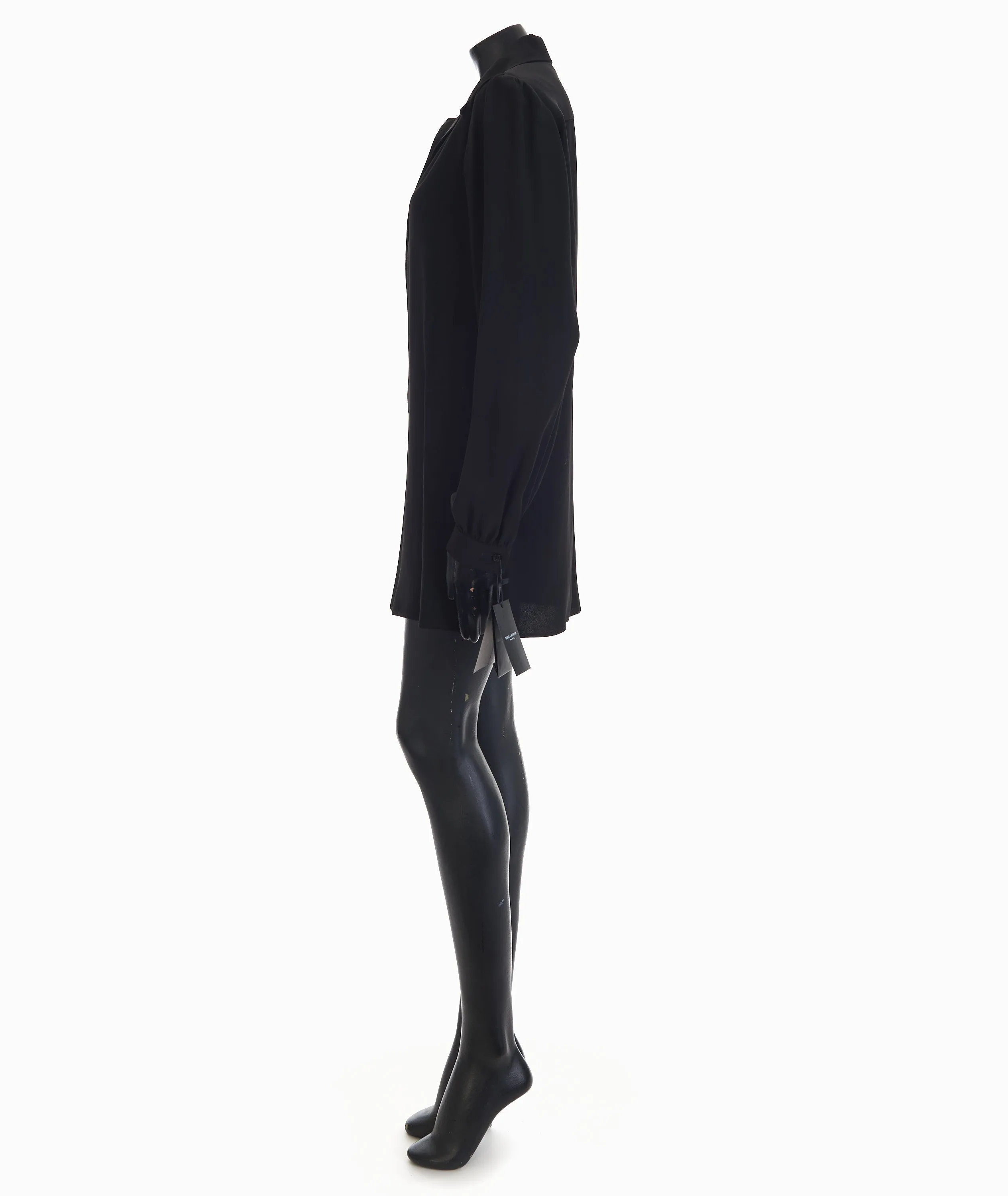 Black Silk Blend Poplin Shirt