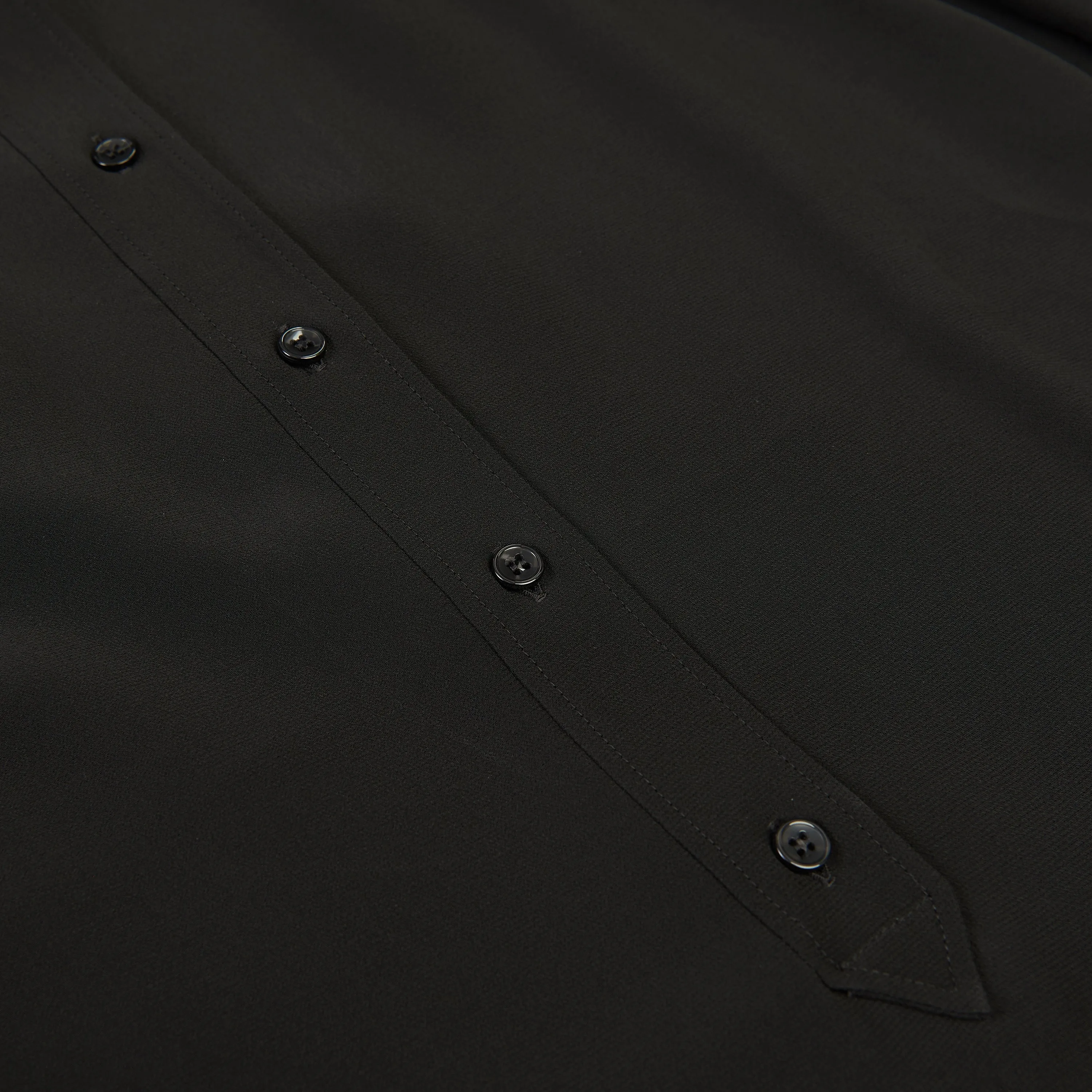 Black Silk Blend Poplin Shirt