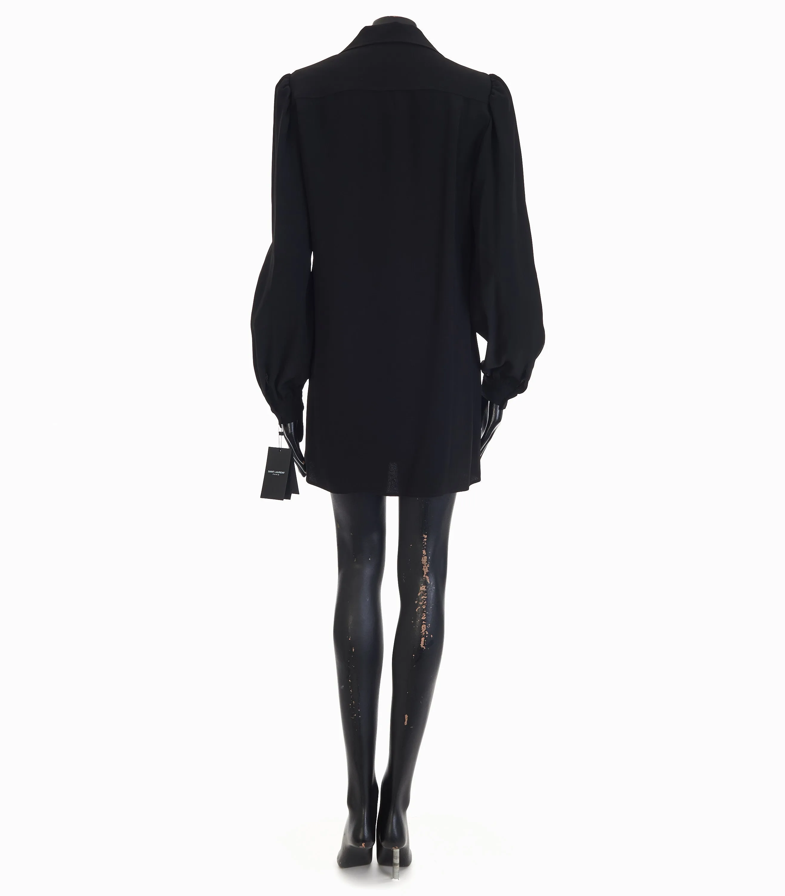 Black Silk Blend Poplin Shirt