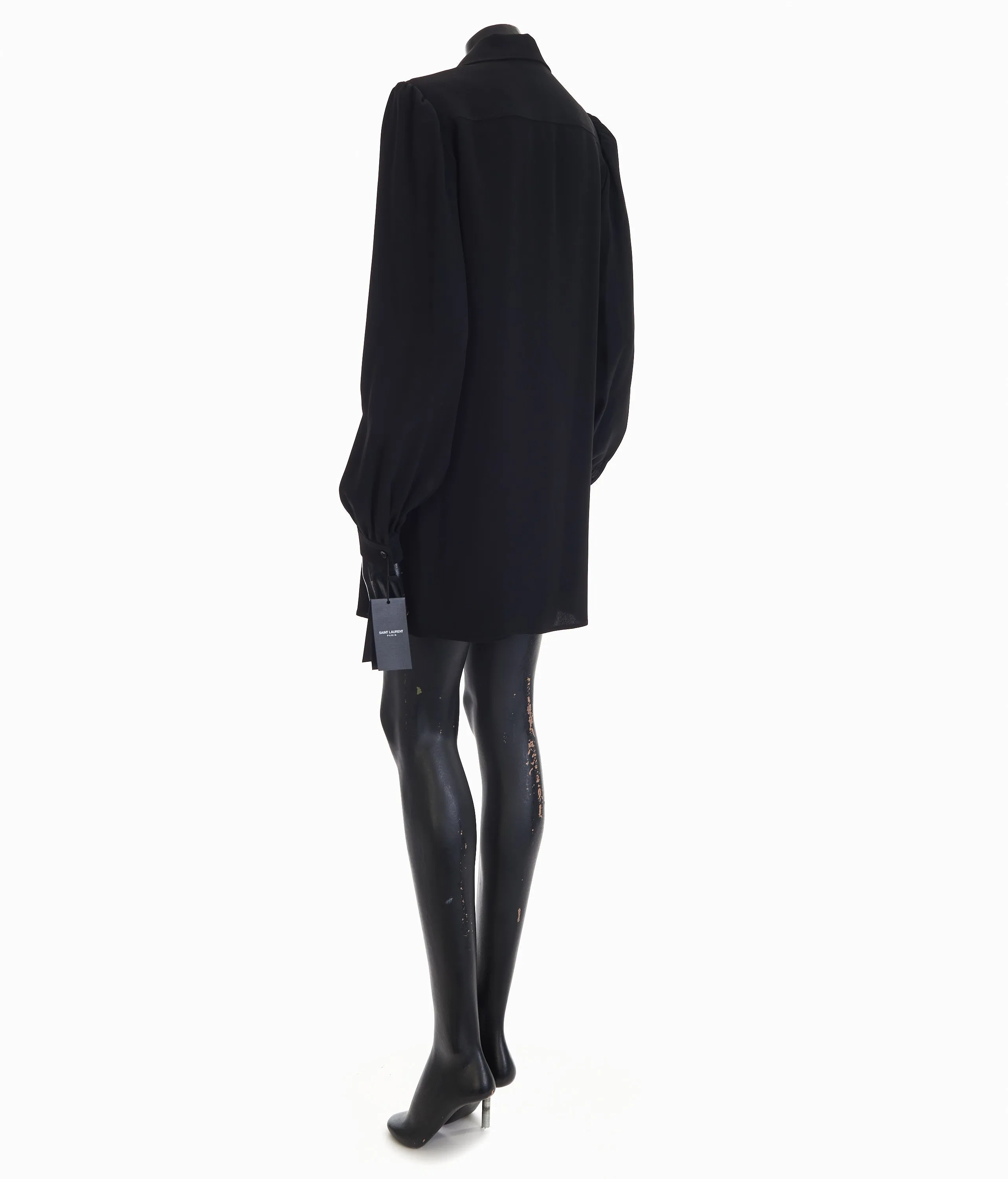 Black Silk Blend Poplin Shirt