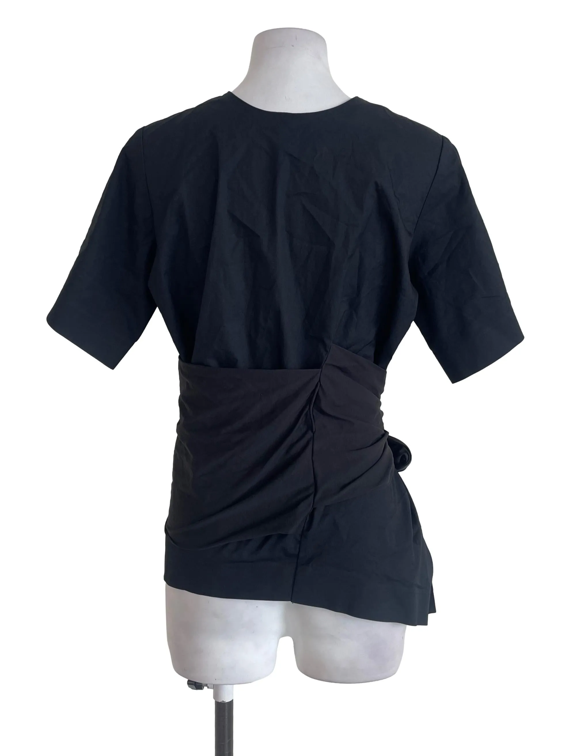 Black Tieable Waist Top