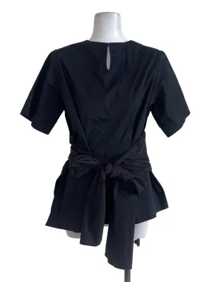 Black Tieable Waist Top