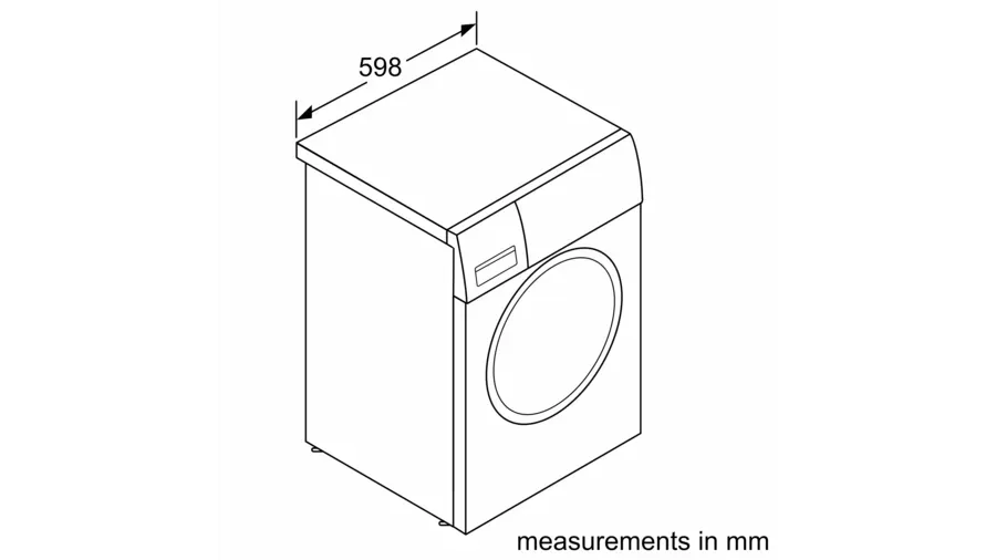 Bosch 9 kg Inox Front Loader Washing Machine WAT28S4SZA