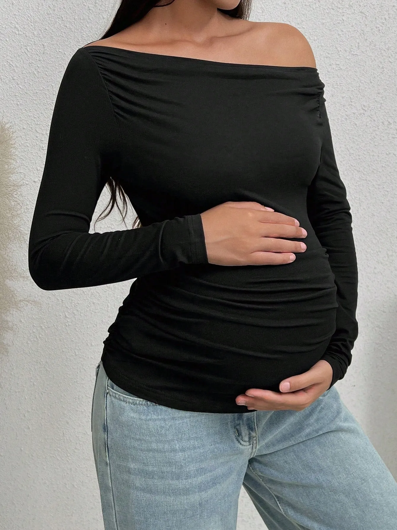 Camiseta de Maternidad Asimétrica - Cherry Vibes