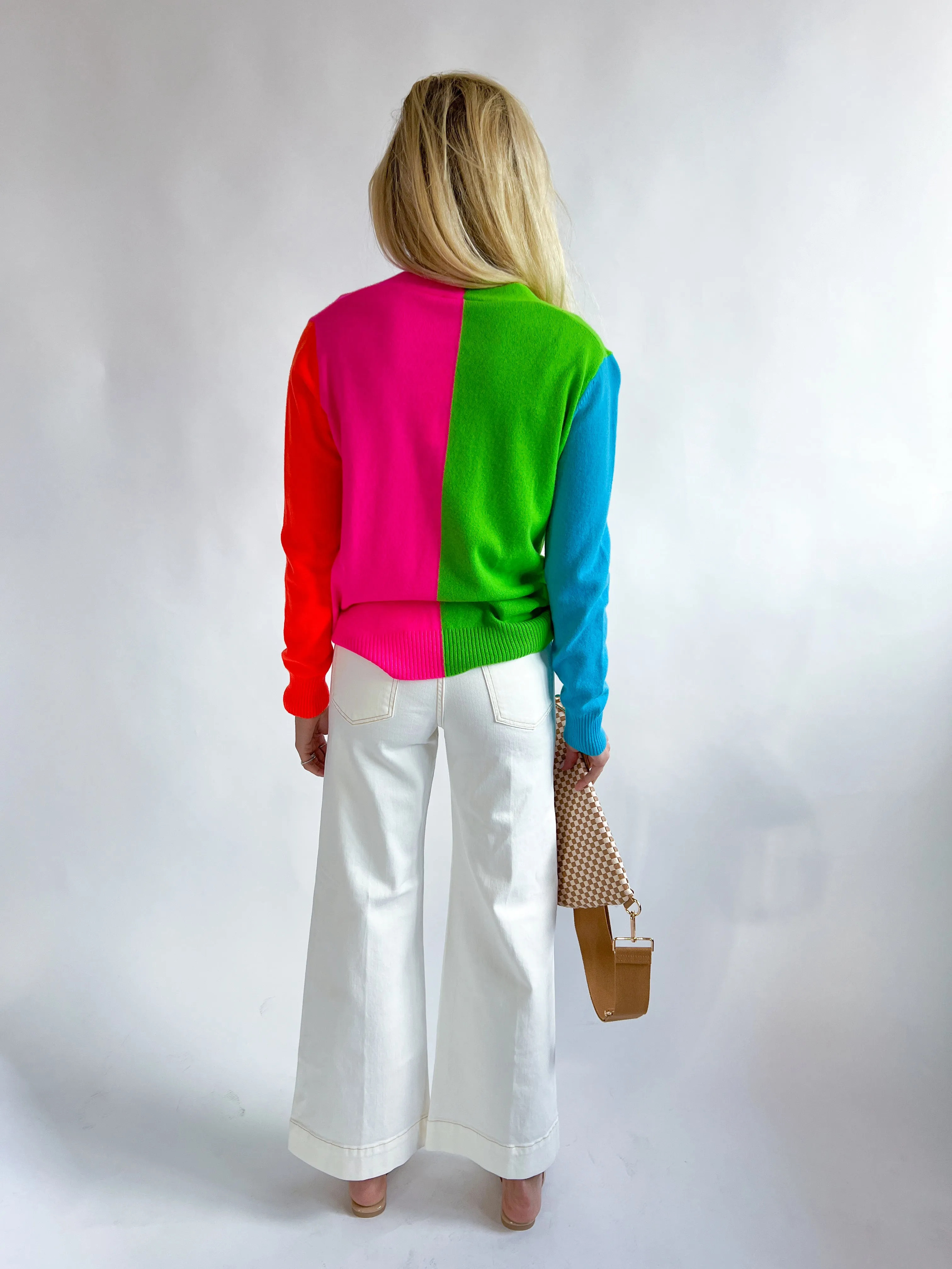 Casdi Colorblock Cardi Top