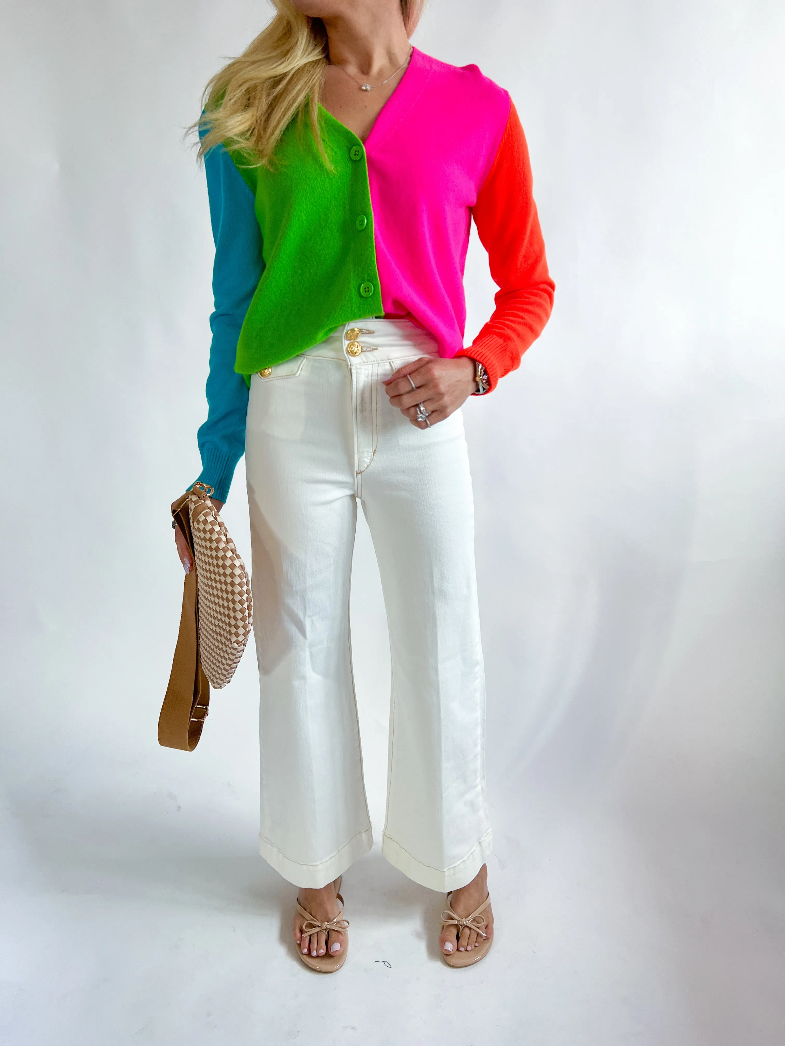 Casdi Colorblock Cardi Top