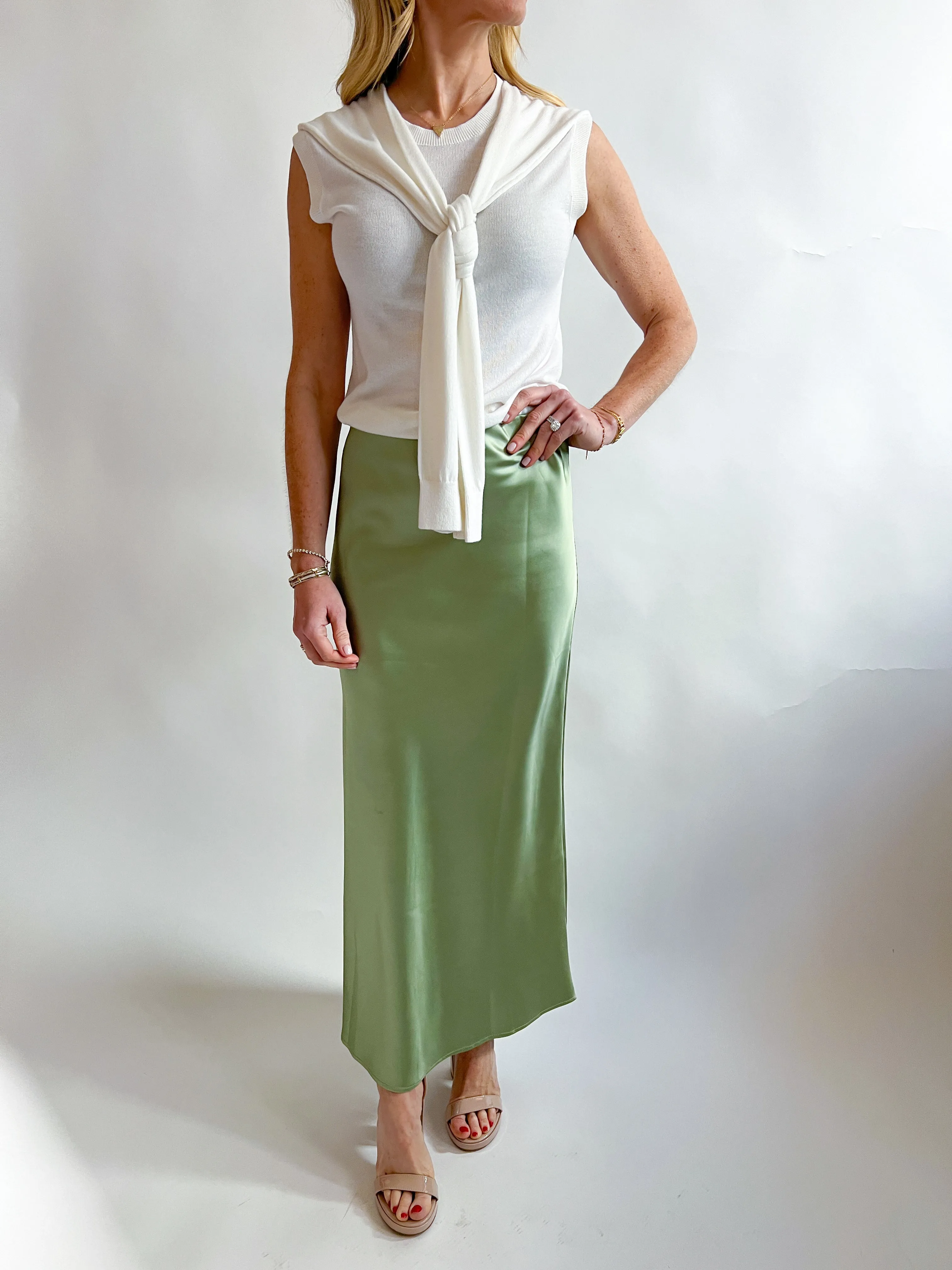 Cashmere Blend Shoulder Vest