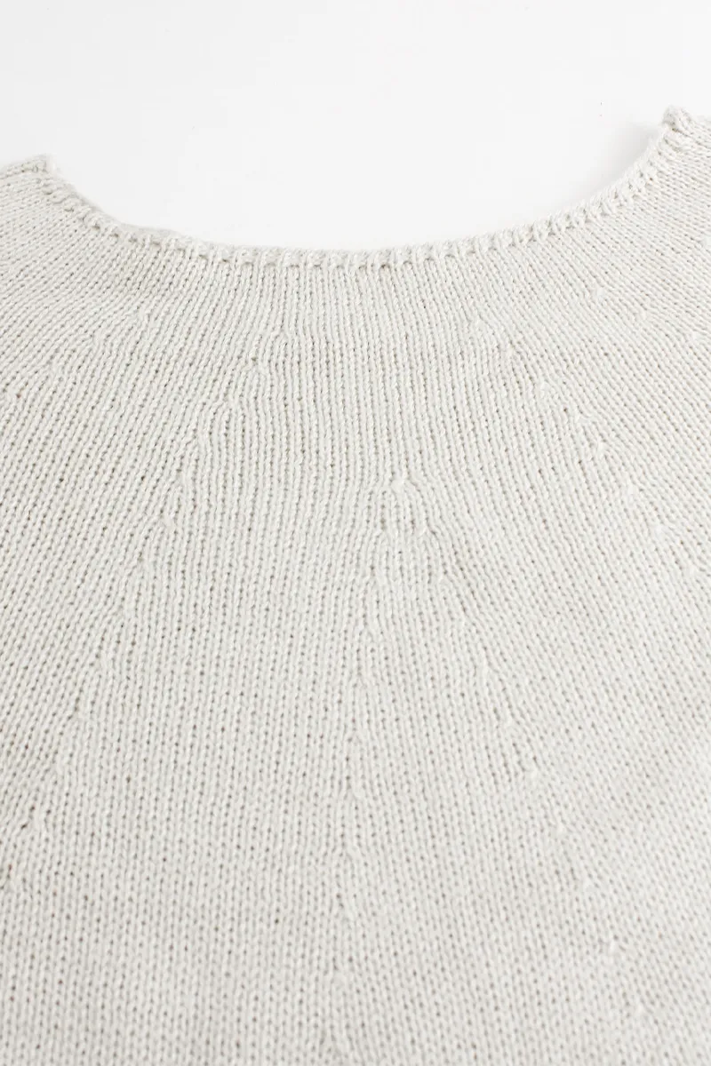 Casual Daily Solid Color Weave O Neck  Sweaters