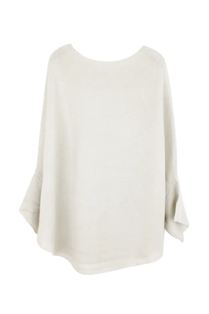 Casual Daily Solid Color Weave O Neck  Sweaters