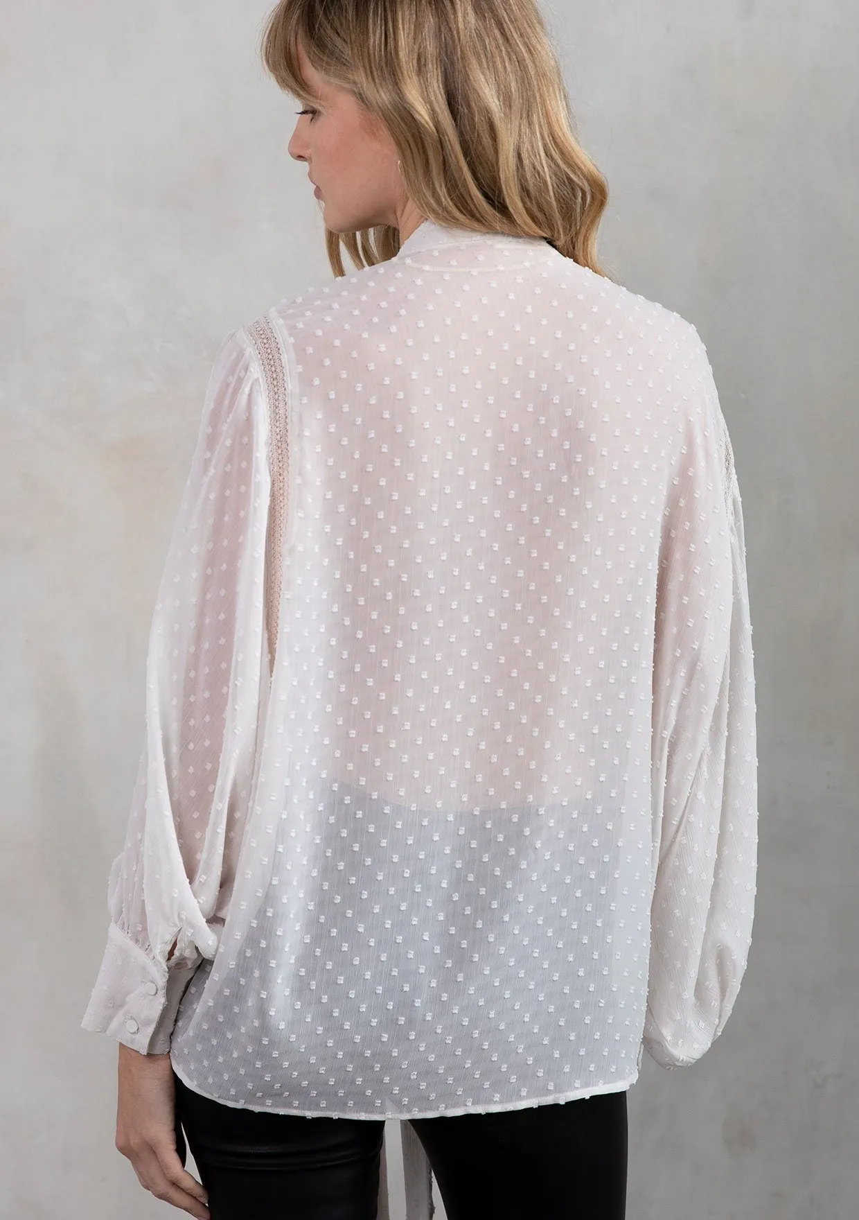 Celeste Chiffon Tie Front Top