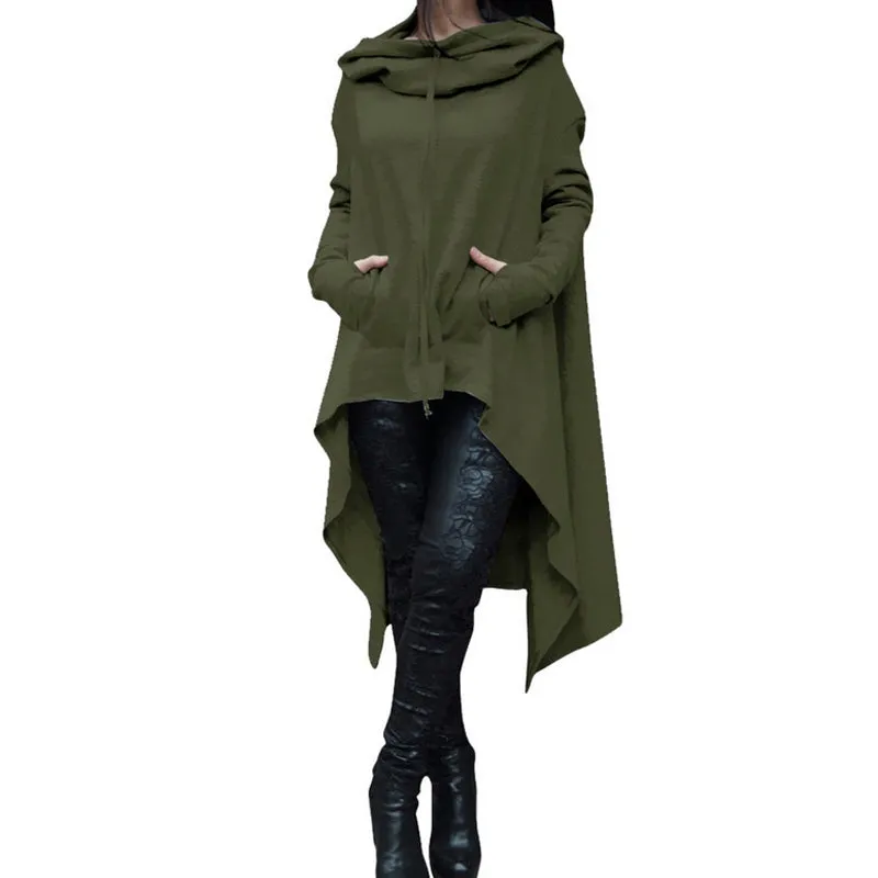 Celino Women's Green Long Sleeve O Neck Full Collar Sweater