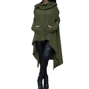 Celino Women's Green Long Sleeve O Neck Full Collar Sweater