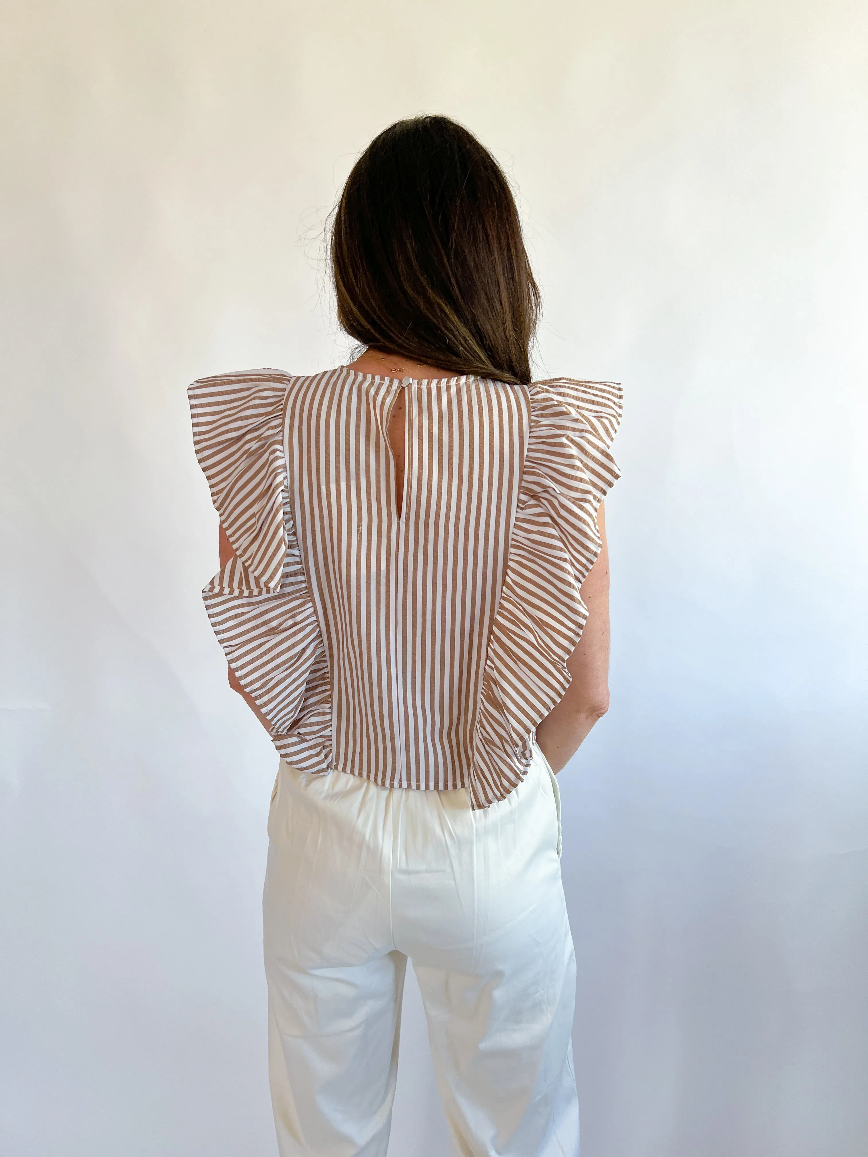Cesar Ruffle Top