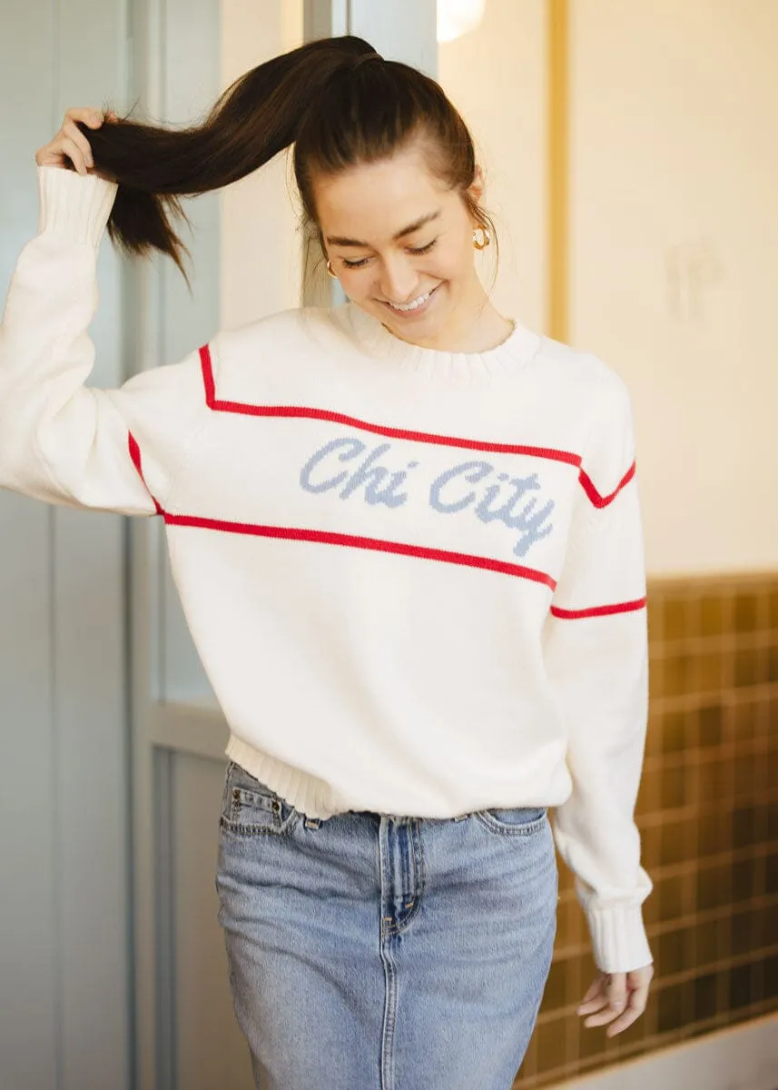 Chi City Varsity Stripe Sweater