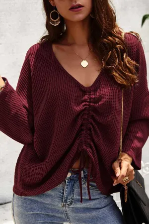 Chicindress v Neck Loose Knit Sweater