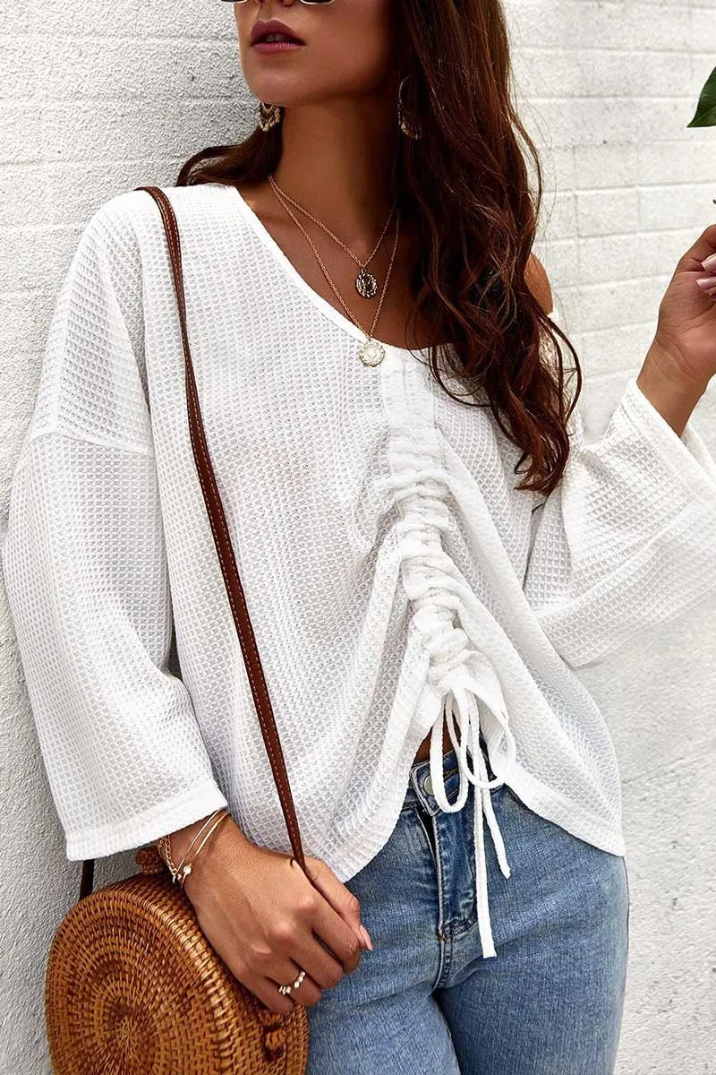 Chicindress v Neck Loose Knit Sweater