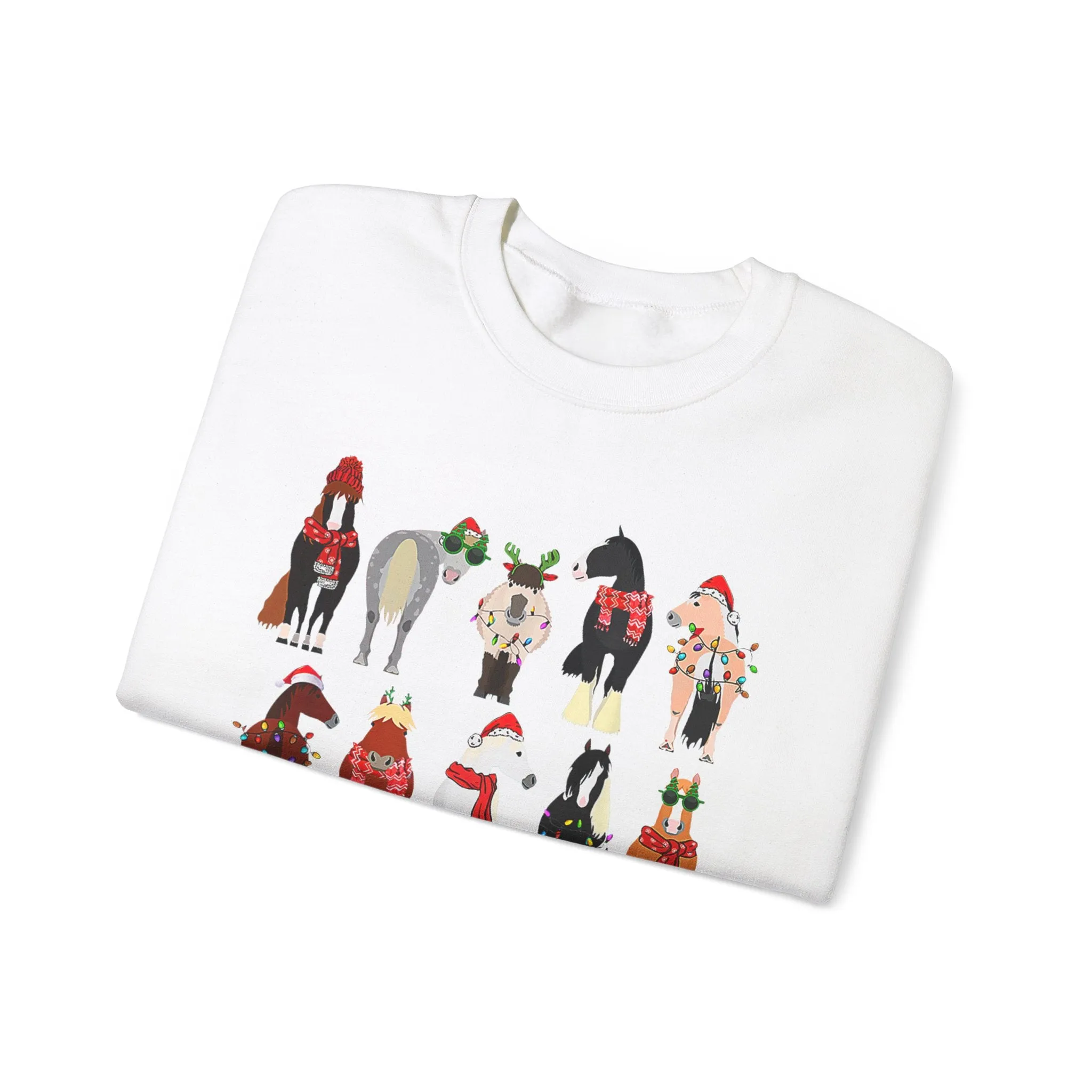 Christmas Horses - Crewneck Sweatshirt