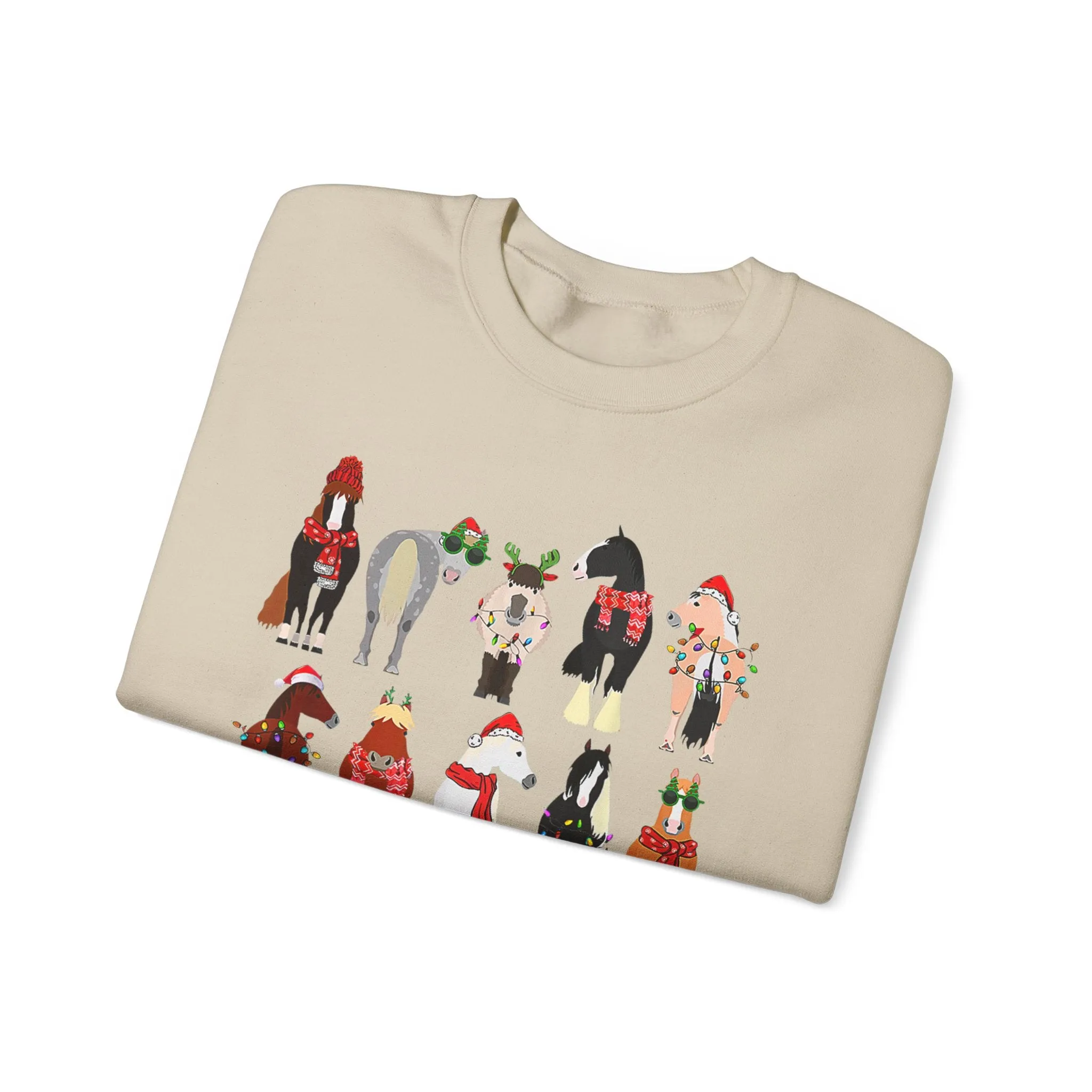 Christmas Horses - Crewneck Sweatshirt